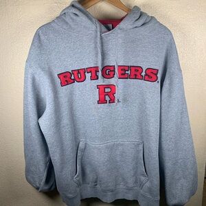 Colosseum Gray Rutgers Hoodie